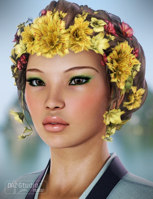 Jade Hair for Genesis by: goldtassel, 3D Models by Daz 3D
