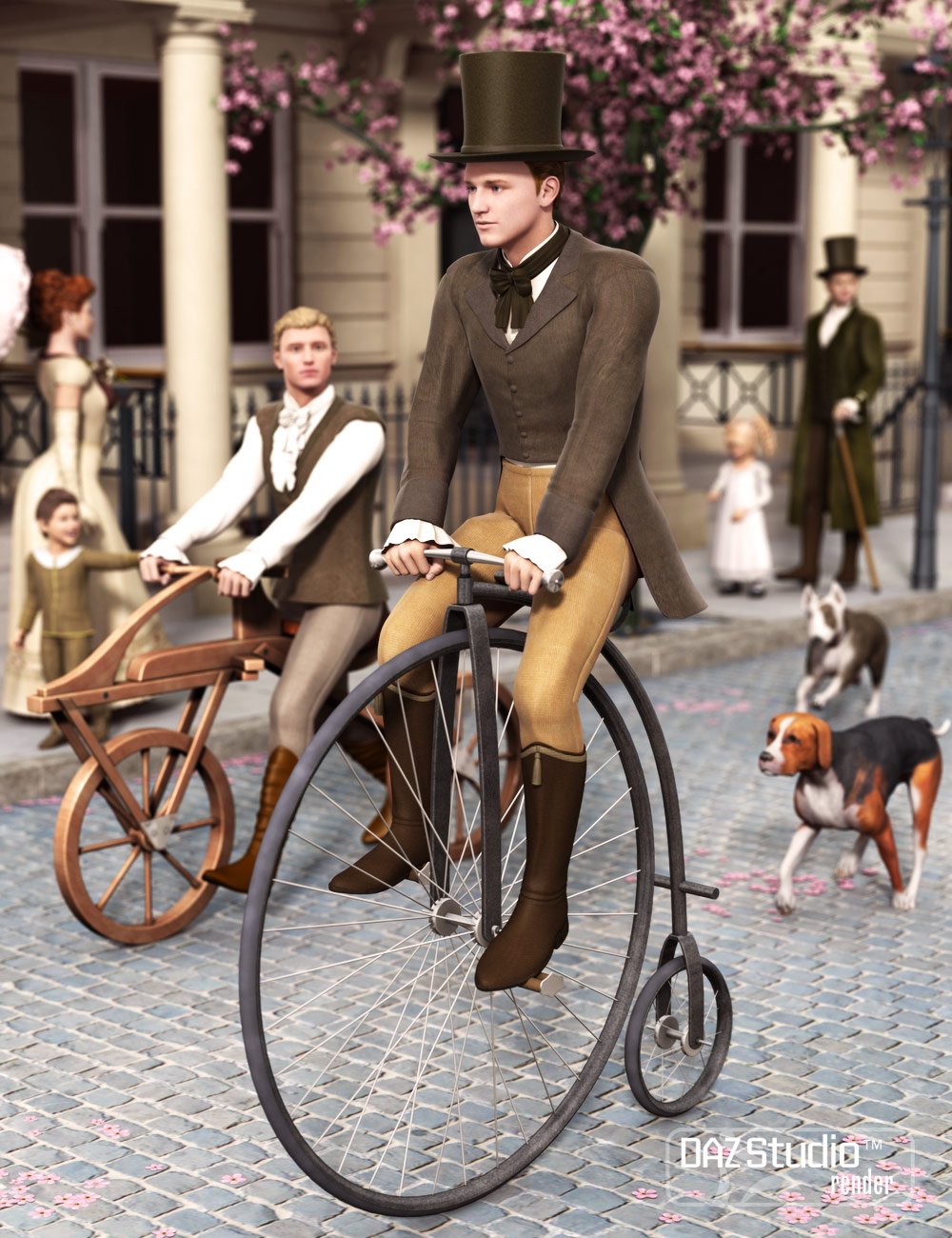 Old Fashioned Bicycles by: Valandar, 3D Models by Daz 3D