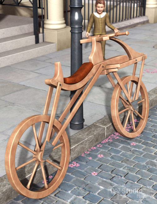 Old Fashioned Bicycles by: Valandar, 3D Models by Daz 3D