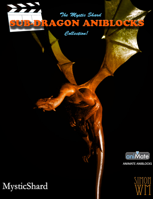 MysticShard Sub-Dragon aniBlocks by: MysticShardSimonWM, 3D Models by Daz 3D
