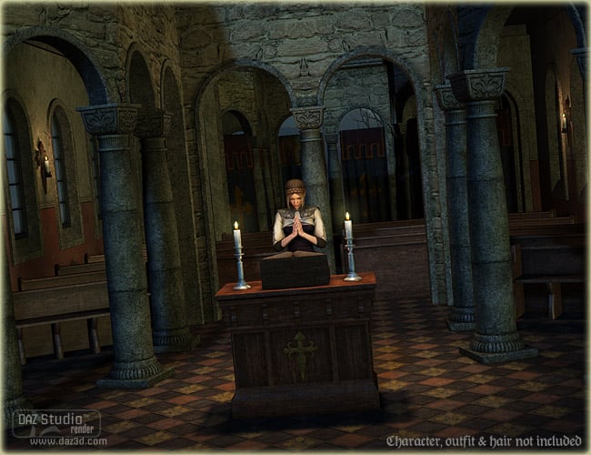 DMs Kapelle by: Daniemarforno, 3D Models by Daz 3D