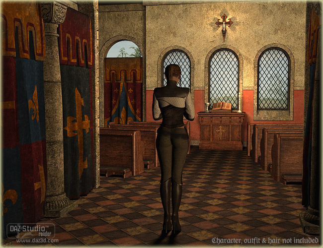 DMs Kapelle by: Daniemarforno, 3D Models by Daz 3D