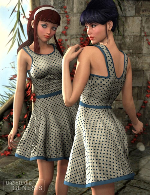 Casual Short Dress Casual Short Dress by: Barbara BrundonSarsa, 3D Models by Daz 3D