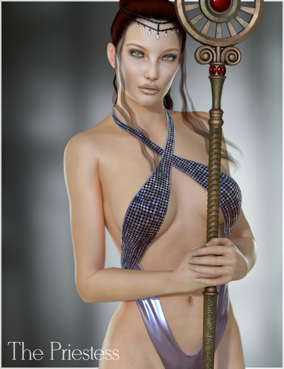 The Priestess V4 and Genesis by: Raiya, 3D Models by Daz 3D