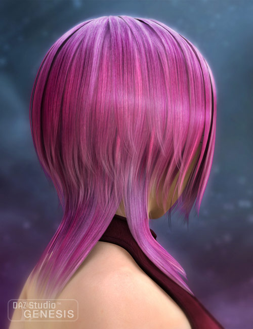 Pure Hair: Crazy for Genesis by: Barbara BrundonJosh DarlingLourdesMorrisSarsa, 3D Models by Daz 3D