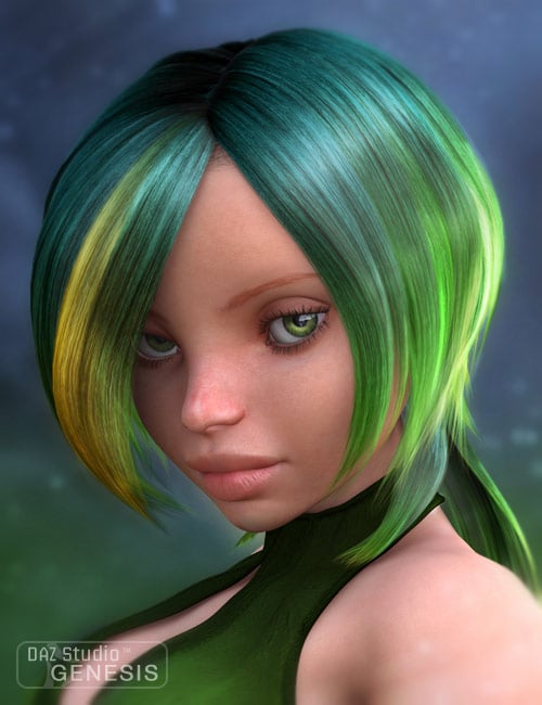 Pure Hair: Crazy for Genesis by: Barbara BrundonDiscobobLourdesMorrisSarsa, 3D Models by Daz 3D