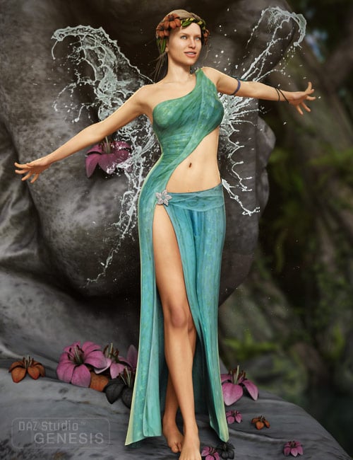 Lily Nymph for Genesis by: Mada, 3D Models by Daz 3D