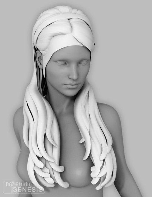 Pure Hair: Lovely for Genesis by: , 3D Models by Daz 3D