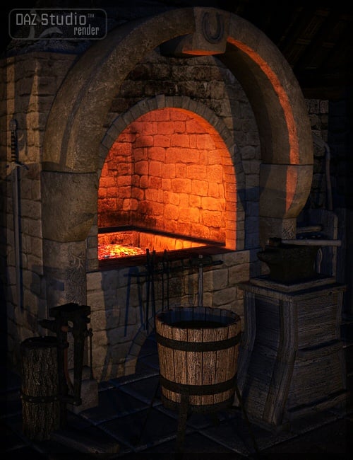 The Forge by Merlin The Forge by Merlin by: Merlin Studios, 3D Models by Daz 3D