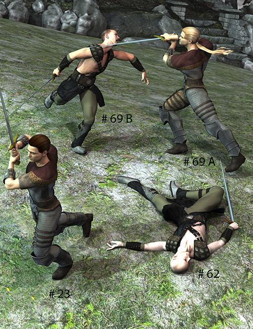 Long Sword Poses for Michael 5 - Now With Deathblows Long Sword Poses for Michael 5 - Now With Deathblows by: FeralFey, 3D Models by Daz 3D