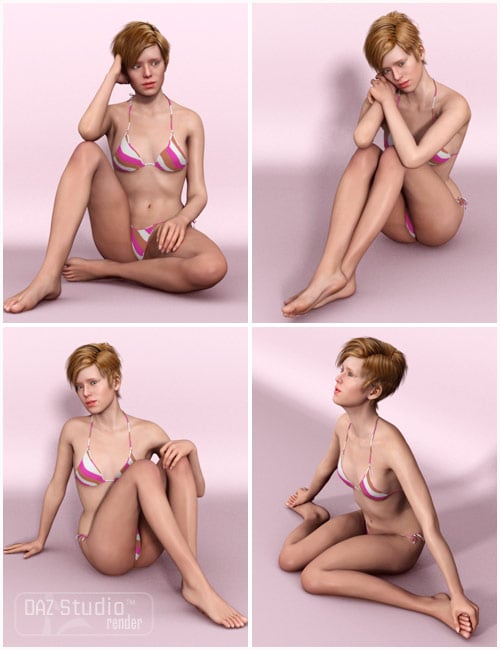 Stephanie 5 Poses Stephanie 5 Poses by: Elliandra, 3D Models by Daz 3D