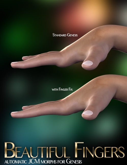 Beautiful Fingers for Genesis by: 3D Universe, 3D Models by Daz 3D