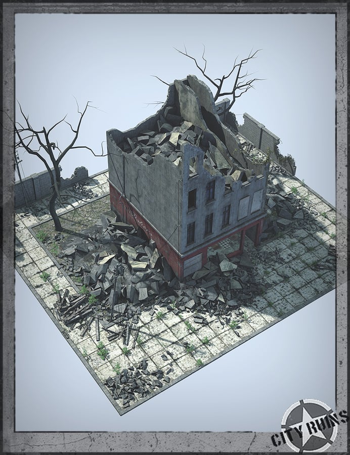 City Ruins Building 04 | Daz 3D