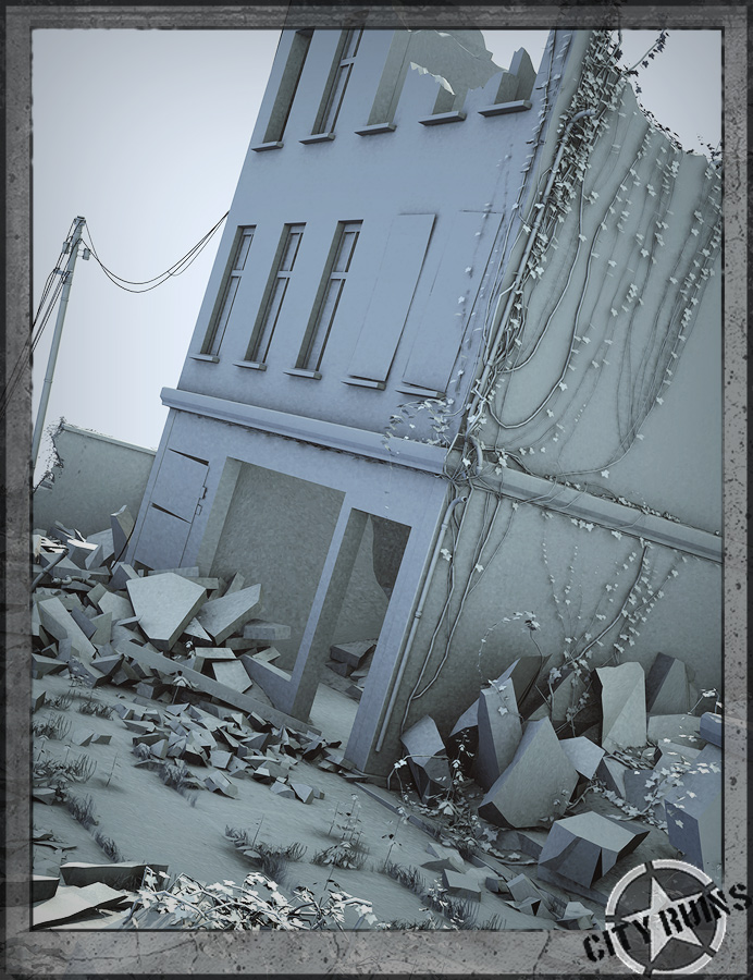 City Ruins Building 04 | Daz 3D
