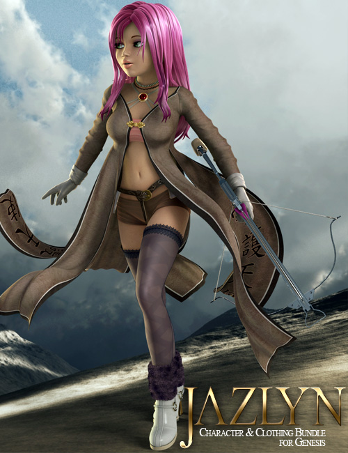 Jazlyn for Genesis Bundle by: 3D Universe, 3D Models by Daz 3D