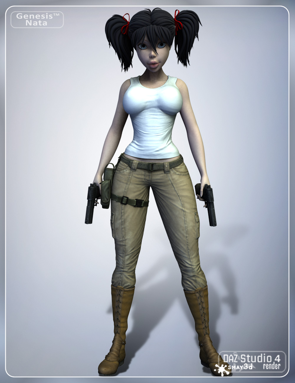 Stalker Girl Guns for Genesis by: smay, 3D Models by Daz 3D