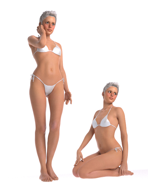 Shimuzu's Stephanie 5 Poses by: Shimuzu, 3D Models by Daz 3D