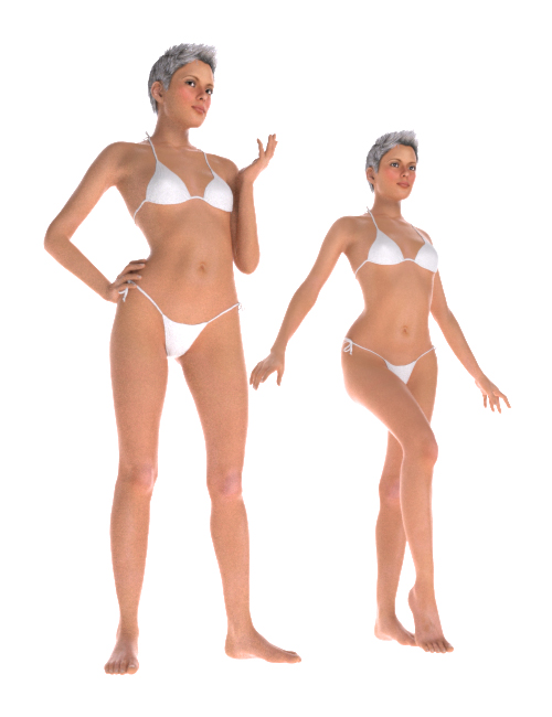 Shimuzu's Stephanie 5 Poses by: Shimuzu, 3D Models by Daz 3D