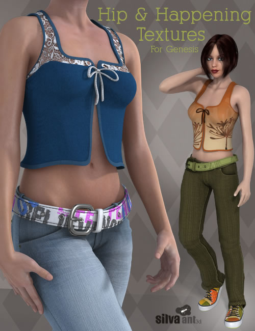 Hip and Happening Textures by: SilvaAnt3d, 3D Models by Daz 3D