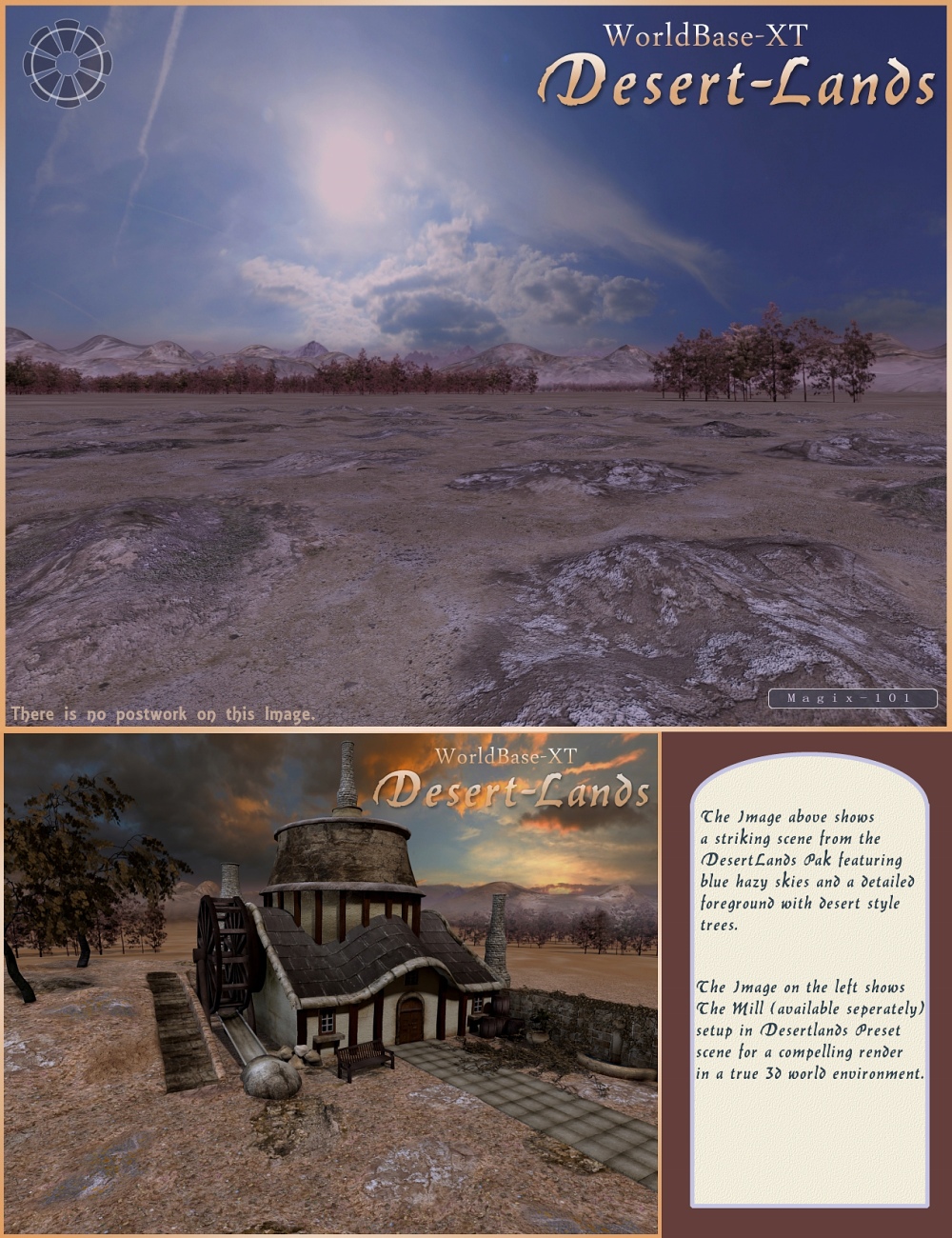 Desertlands Pak for WorldBase XT by: Magix 101, 3D Models by Daz 3D