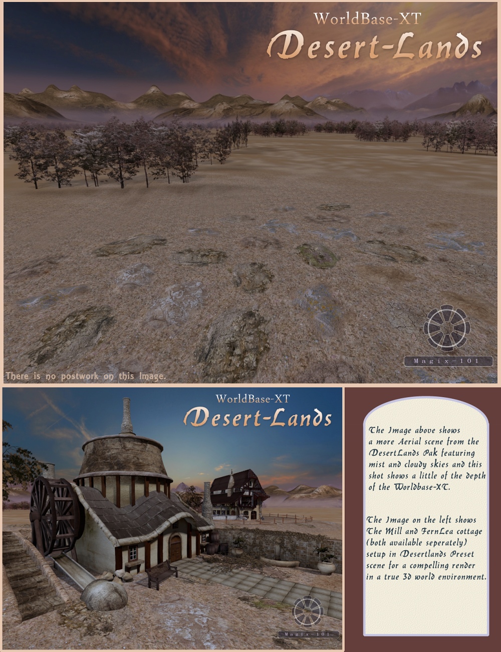 Desertlands Pak for WorldBase XT by: Magix 101, 3D Models by Daz 3D