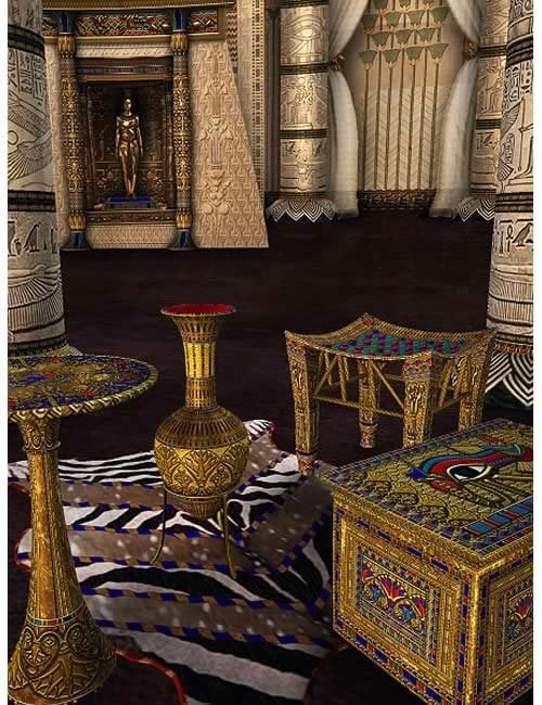 The Queen's Chamber for Treasures of Egypt 2 by: , 3D Models by Daz 3D