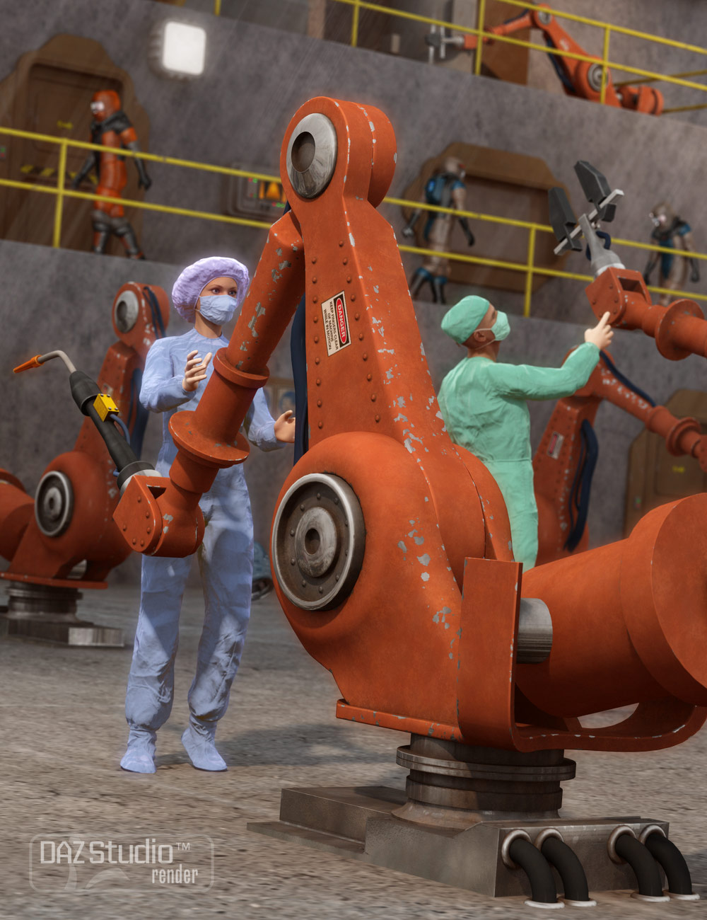 Factory Robot by: Valandar, 3D Models by Daz 3D