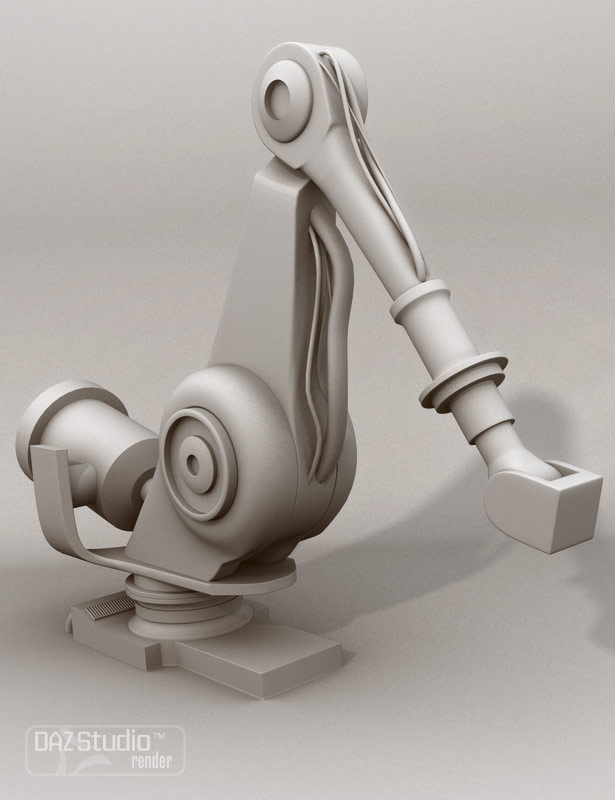 Factory Robot by: Valandar, 3D Models by Daz 3D