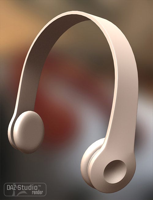 Headphones by: Valandar, 3D Models by Daz 3D