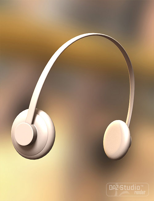 Headphones by: Valandar, 3D Models by Daz 3D