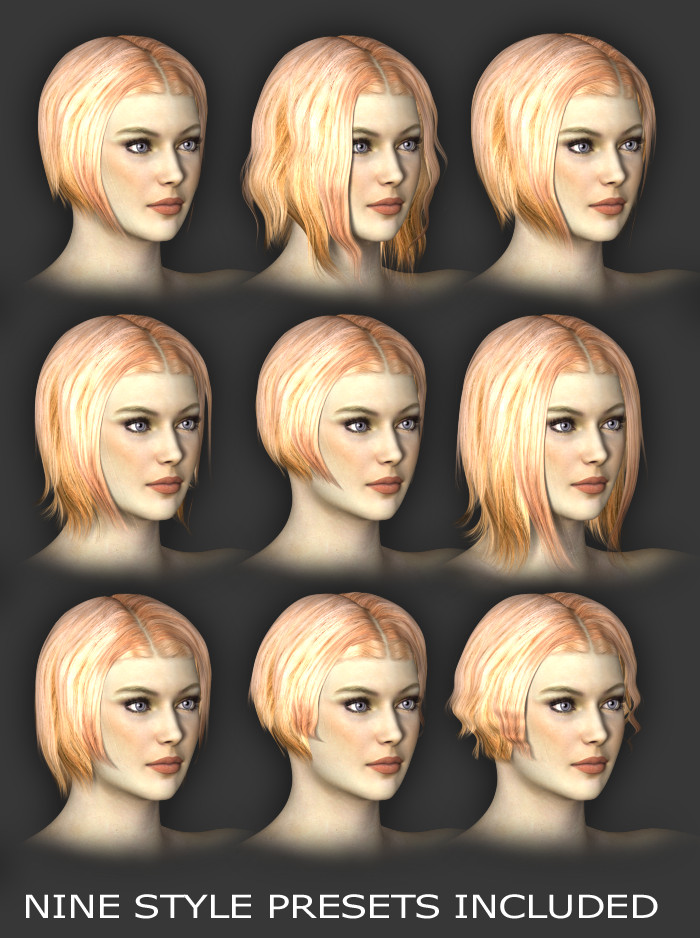 Actual Hair Genesis Actual Hair Genesis by: MindVision G.D.S., 3D Models by Daz 3D