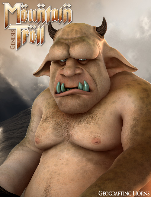 Mountain Troll for Genesis by: 3D Universe, 3D Models by Daz 3D