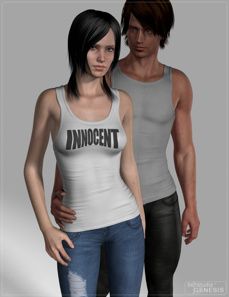 Tank Tops and Undershirts Collection Tank Tops and Undershirts Collection by: Flipmode, 3D Models by Daz 3D