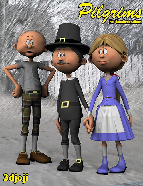 Pilgrims for Toon Generations by: 3djoji, 3D Models by Daz 3D