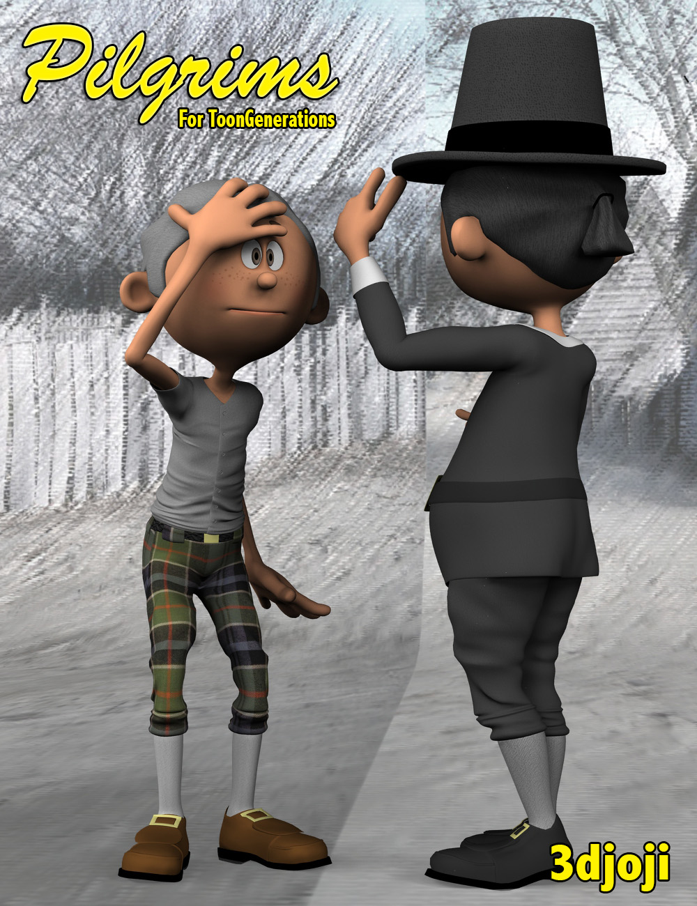 Pilgrims for Toon Generations Pilgrims for Toon Generations by: 3djoji, 3D Models by Daz 3D