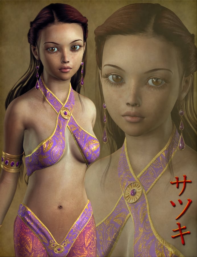 Satsuki for Genesis by: SarsaThorne, 3D Models by Daz 3D