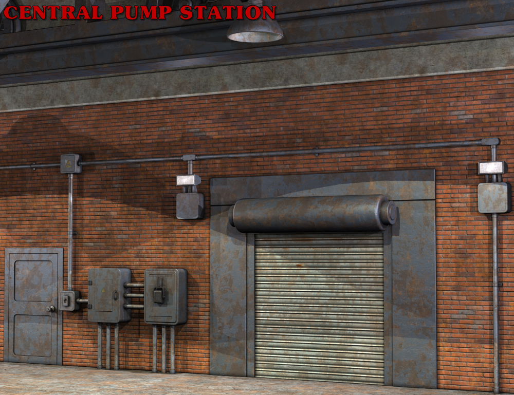 Central Pump Station by: Nightshift3D, 3D Models by Daz 3D