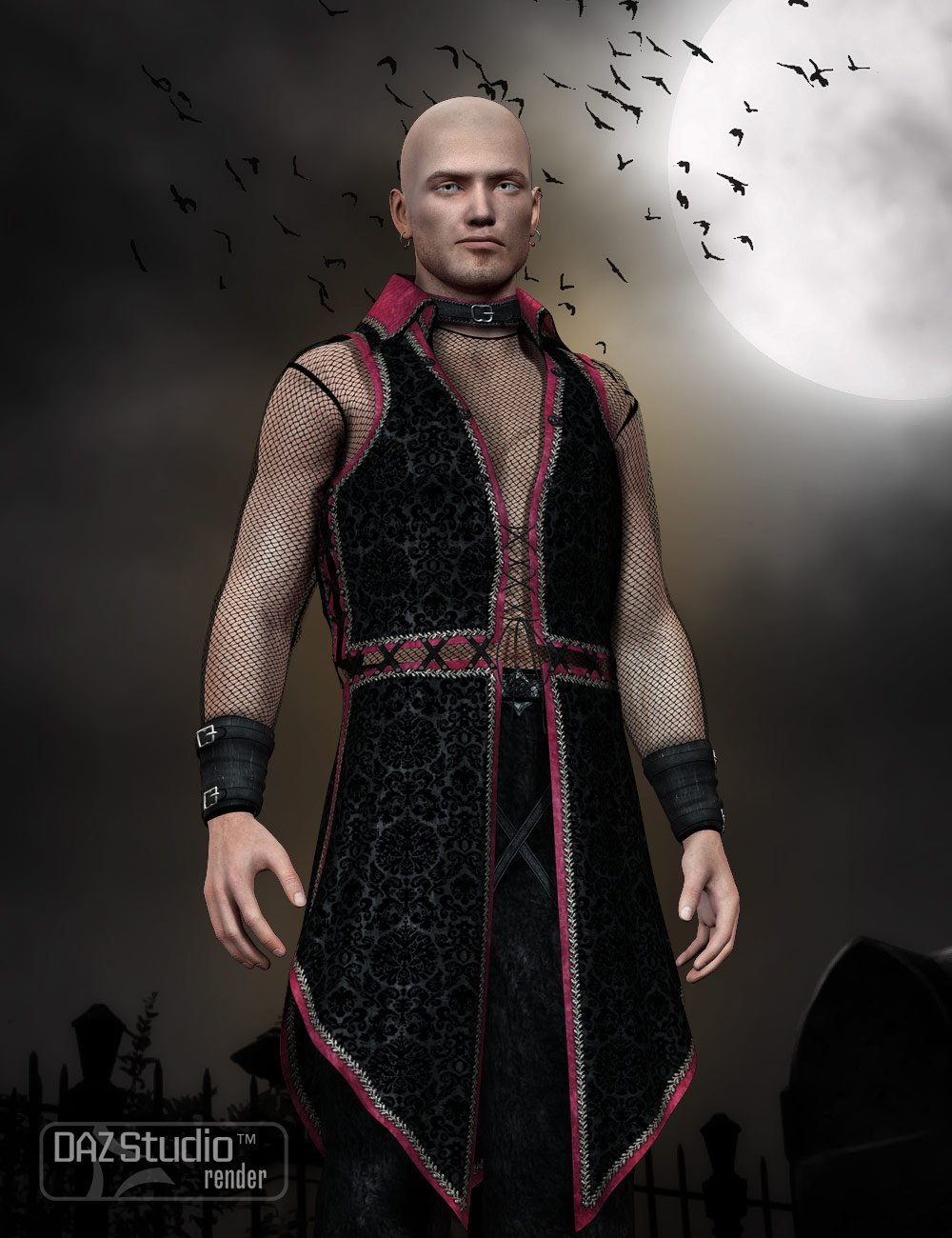 Crimson Nights for Onyx Male by: , 3D Models by Daz 3D