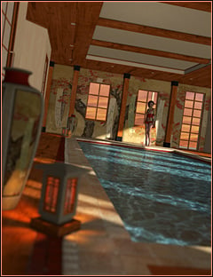 The Wisteria Pool House by: ForbiddenWhispersFWDesign, 3D Models by Daz 3D
