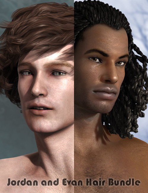 Jordan and Evan Hair Bundle by: AprilYSH, 3D Models by Daz 3D
