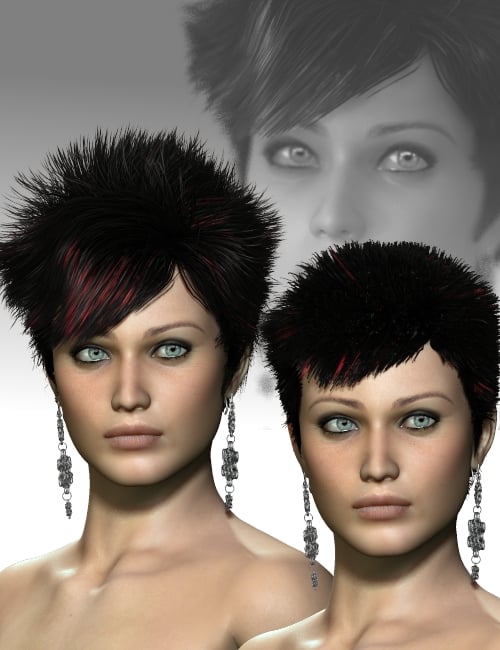 Sharon HairStyle for V4 and Genesis by: Neftis3D, 3D Models by Daz 3D