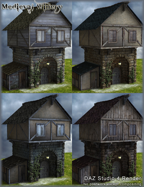 Muelsfell Medieval Winery Texture Set by: E-Arkham, 3D Models by Daz 3D