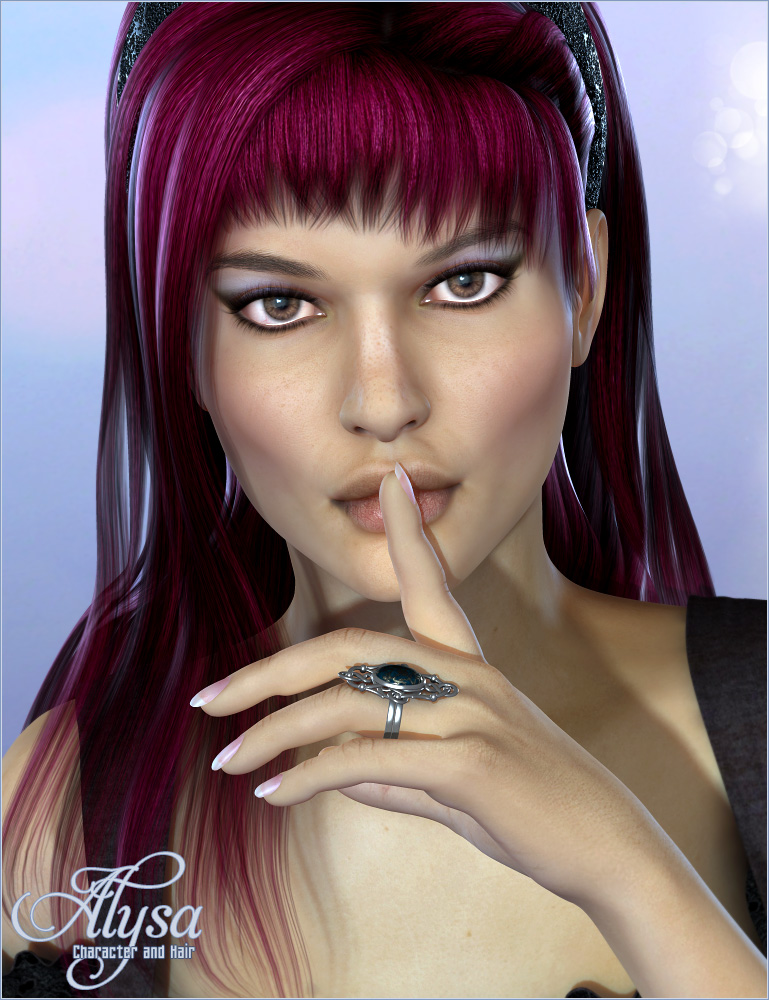 Alysa Character and Hair by: Valea, 3D Models by Daz 3D