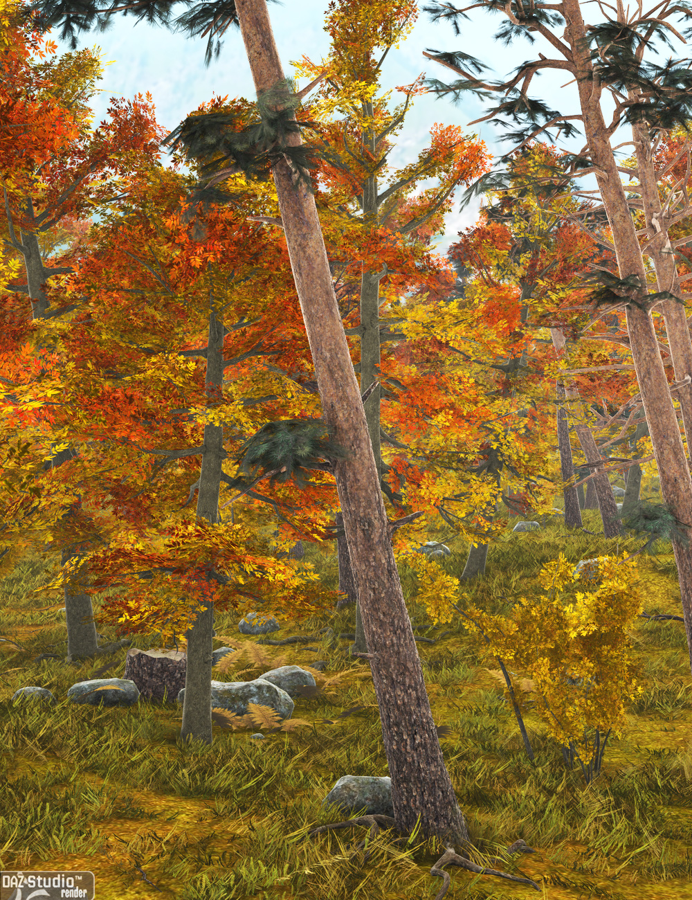 Forest Autumn by: Andrey Pestryakov, 3D Models by Daz 3D