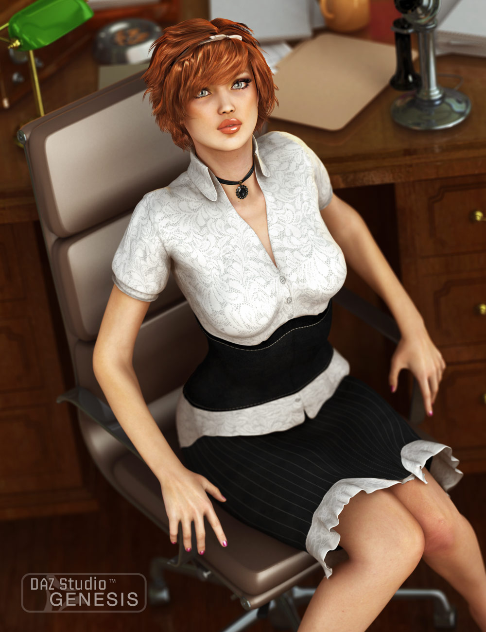 Office Crush for Genesis by: Barbara BrundonSarsa, 3D Models by Daz 3D
