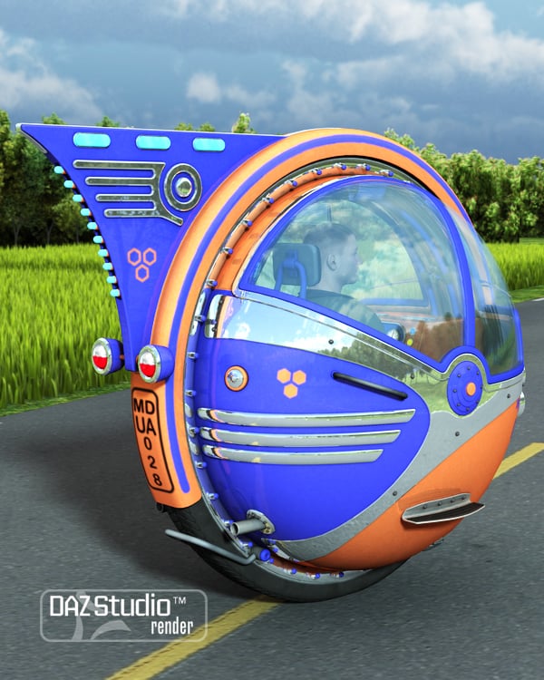 Unicycle Bob by: petipet, 3D Models by Daz 3D