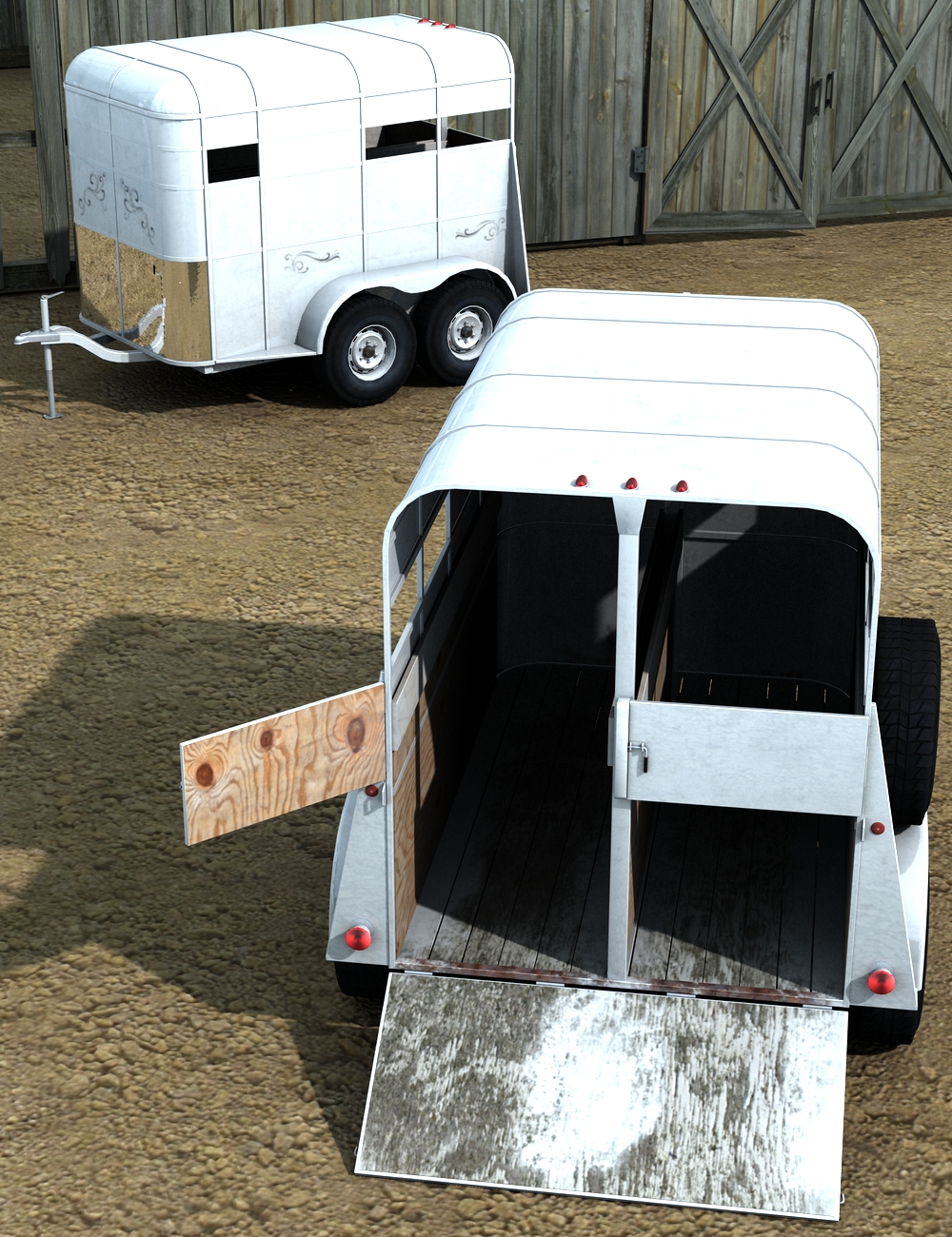 Ole' Horse Trailer by: DzFire, 3D Models by Daz 3D