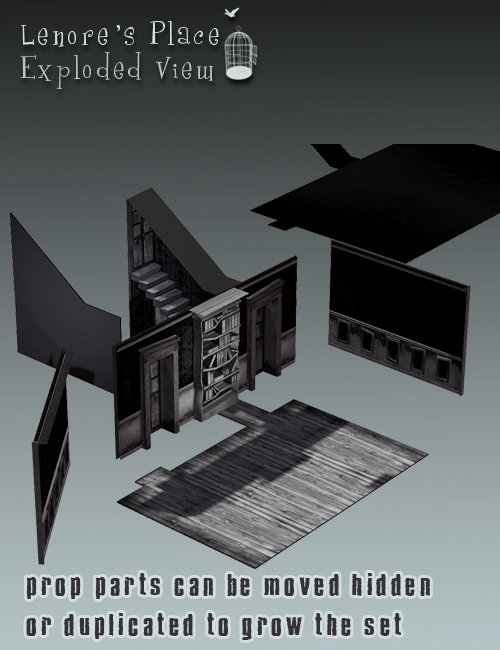 Lenore's Place by: The AntFarm, 3D Models by Daz 3D