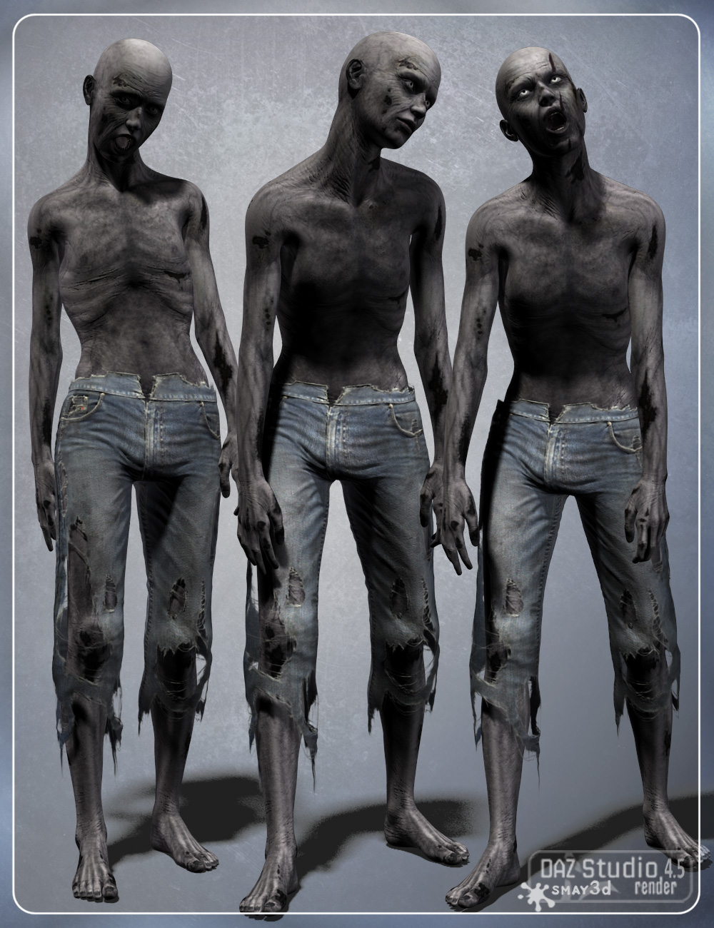 Add On for Zombie by: smay, 3D Models by Daz 3D