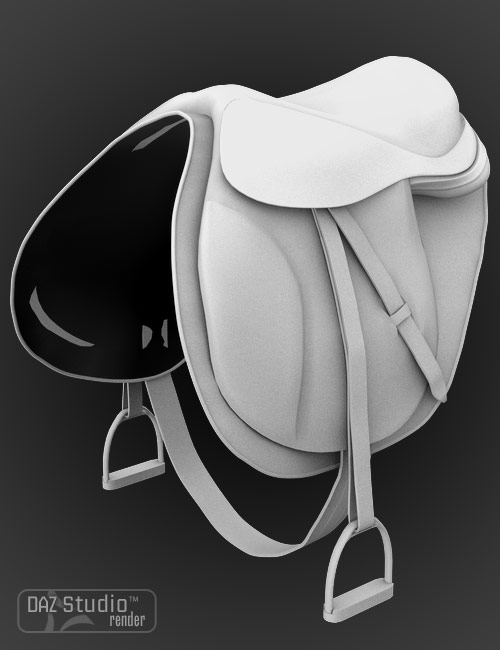 English Saddle for DAZ Horse 2 by: WillDupre, 3D Models by Daz 3D